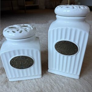 THL Tea and Coffee Canisters
